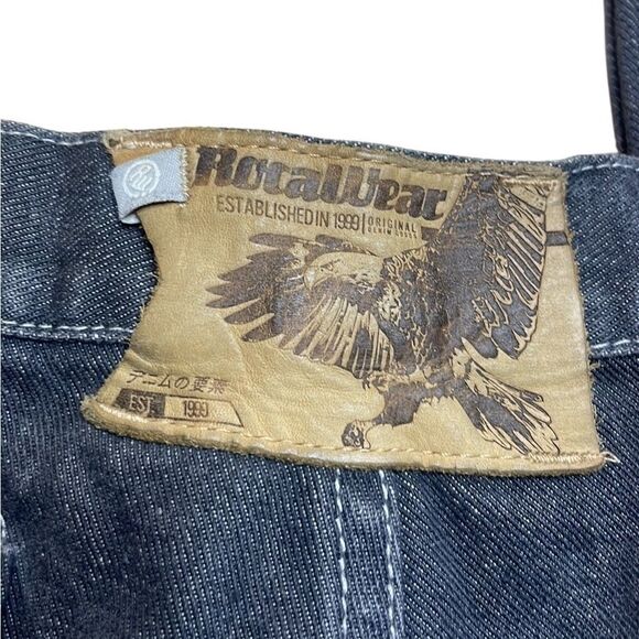 Y2K Vintage Rocawear Wide Leg Relaxed Men's Black Jeans size 38 - Picture 5 of 8